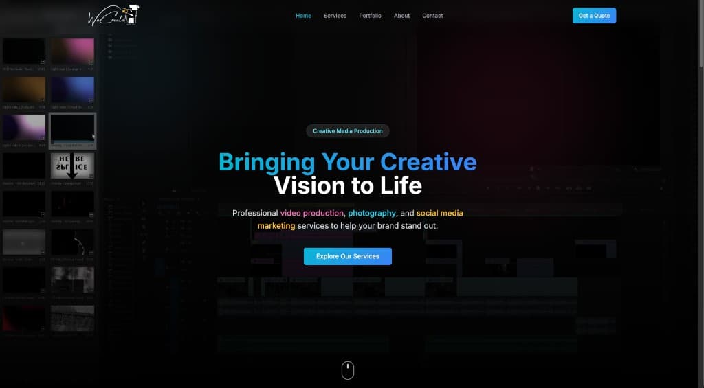 WeCreate Studio homepage